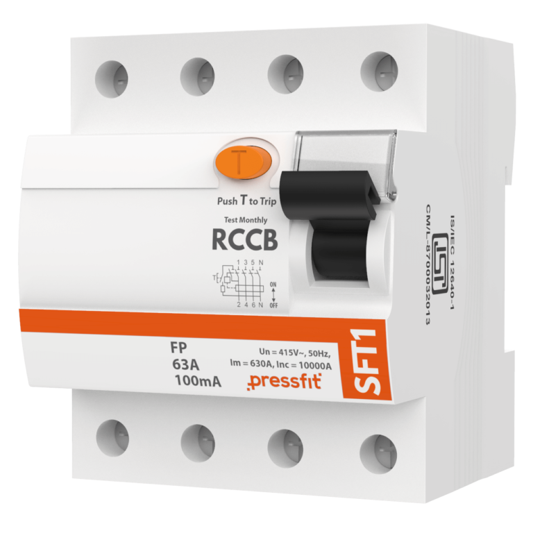 SFT1 RCCB Residual Current Circuit Breakers Manufactured by Pressfit